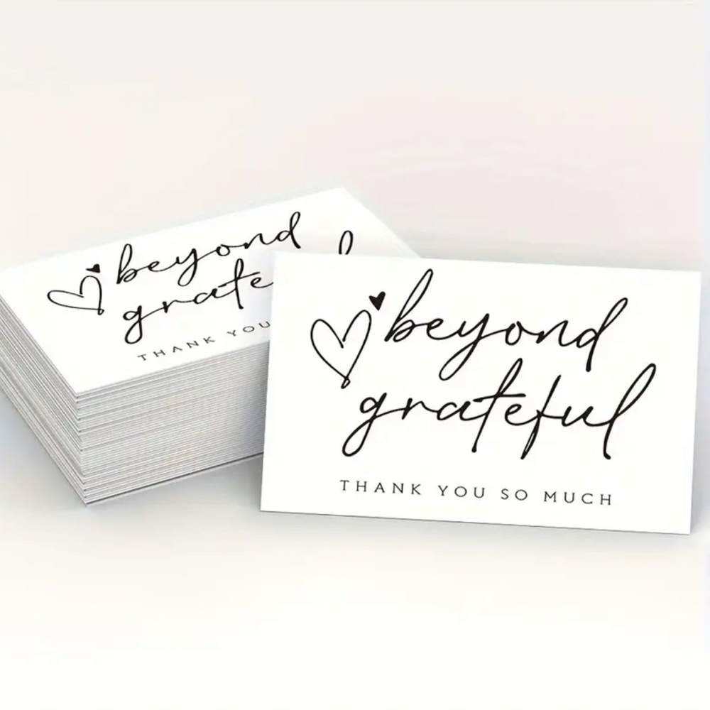 🆑 Thank You Cards 2 Styles Pack of 50 - Picture 8 of 9